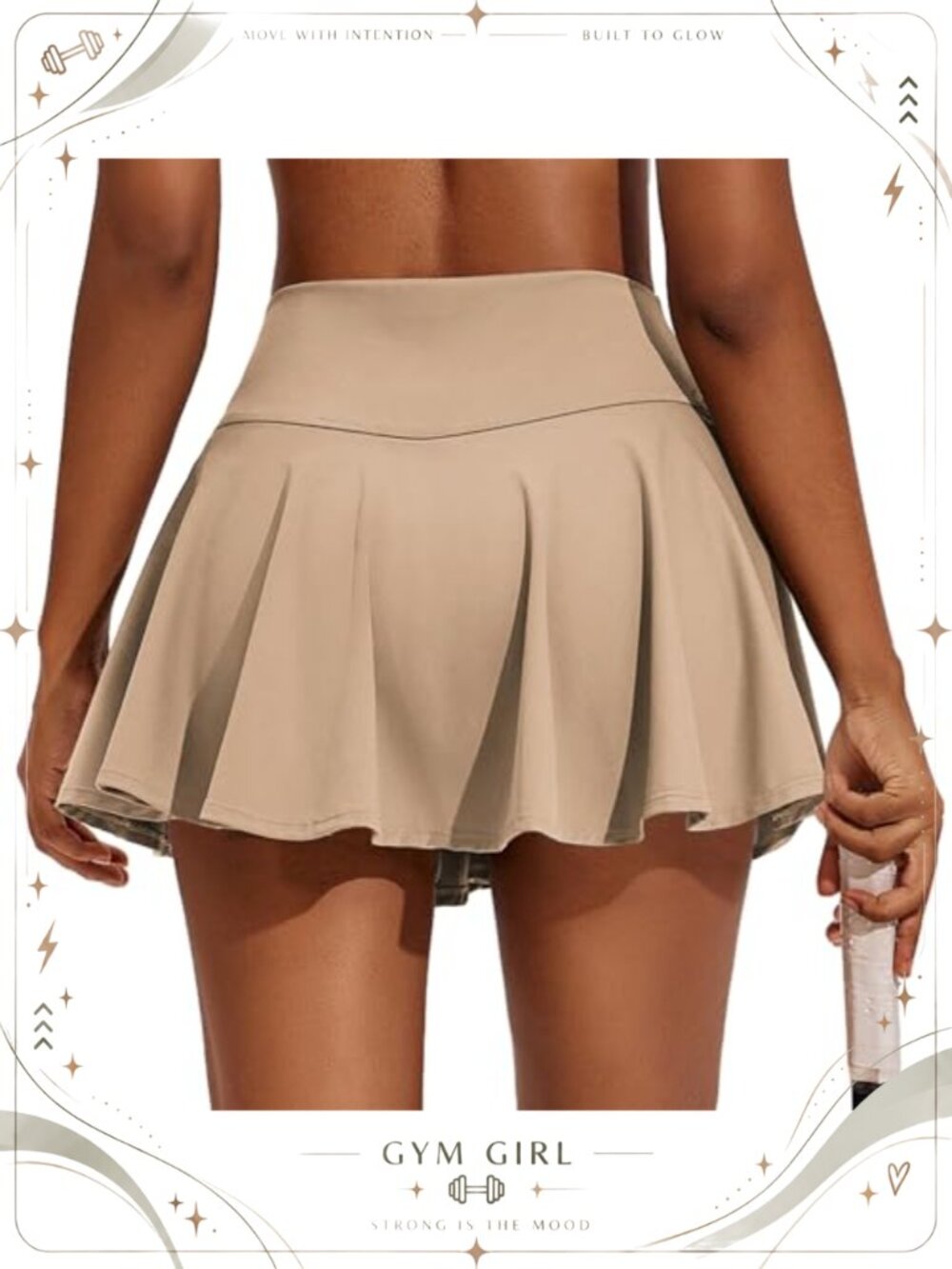 Womens Tennis Skirt Pleated Athletic Skort Built-in Shorts Pockets High Waisted